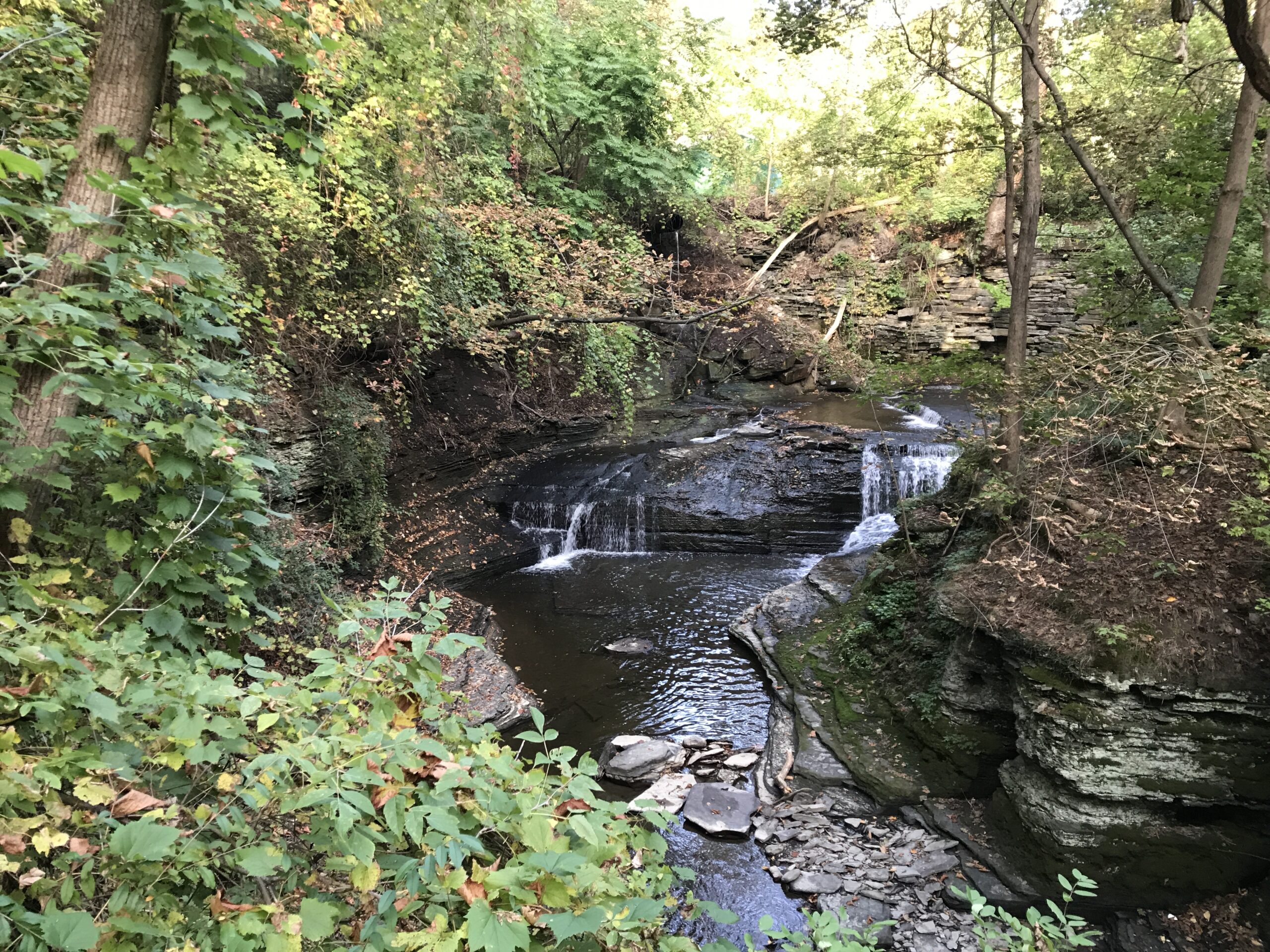 Cayuga Heights Triphammer Falls, Beebe Lake, Sacketts Footbridge